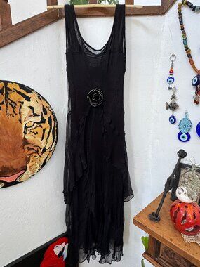 Nataya  Size M Lovely Black Dress - 100% Rayon